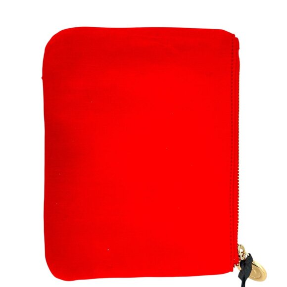 Kate Spade Beaded Pouch "Going To Target" Red White NWT 8" X 6" Wristlet - Picture 7 of 11